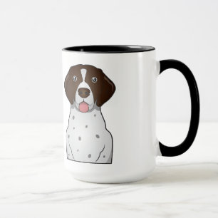 Deutscher kurzhaariger Zeiger-Cartoon Tasse