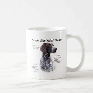 Deutscher kurzhaariger Zeiger-Geschichtsentwurf Kaffeetasse