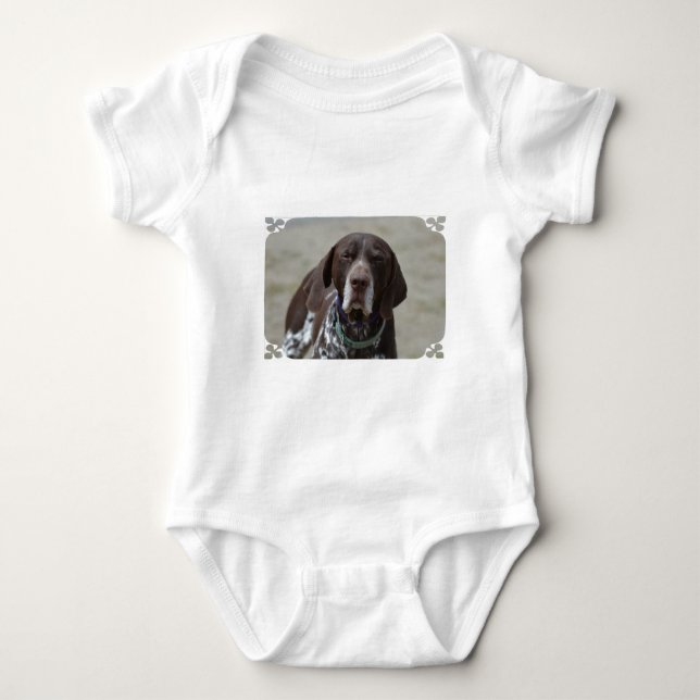 Deutscher kurzhaariger Zeiger-Hund Baby Strampler (Vorderseite)