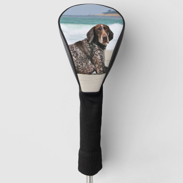 Deutscher kurzhaariger Zeiger - Luke - Riley Golf Headcover (Vorderseite)