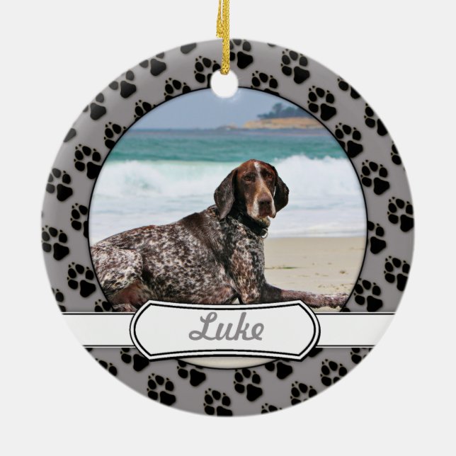 Deutscher kurzhaariger Zeiger - Luke - Riley Keramikornament (Hinten)