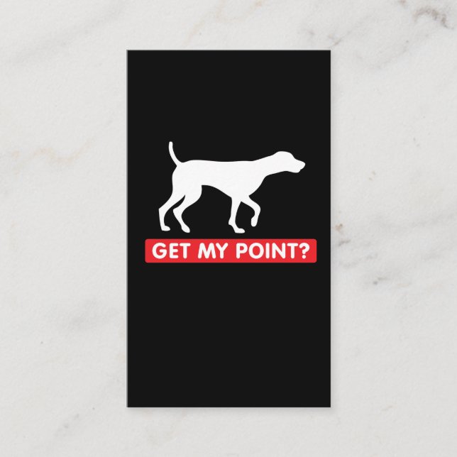 Deutscher kurzhaariger Zeiger-lustiger Visitenkarte (Vorderseite)