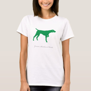 Deutscher kurzhaariger Zeiger-T - Shirt (grüne v2