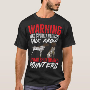 Deutscher kurzhaariger Zeigerwarnung APS-Hund T-Shirt