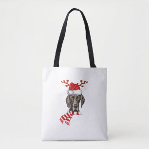 Deutscher Kurzläufer-Pointer Dog Antlers Santa Chr Tasche
