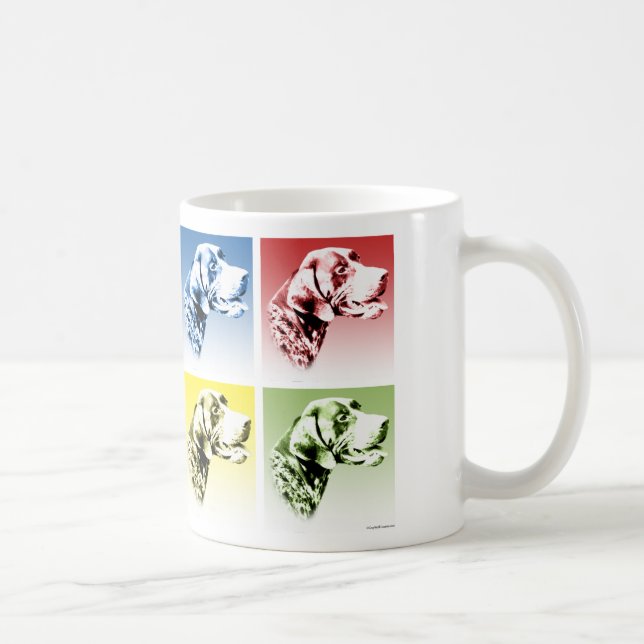 Deutscher Kurzläufer-Pop Kaffeetasse (Rechts)