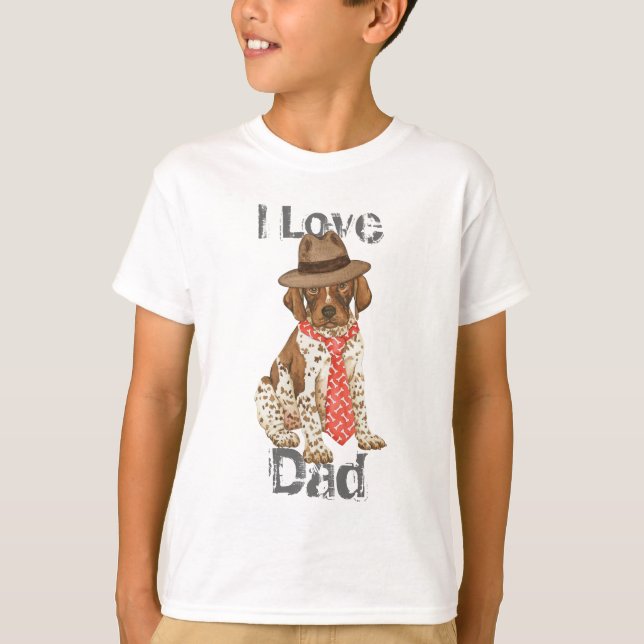 Deutscher Kurzläufer-Vater T-Shirt (Vorderseite)