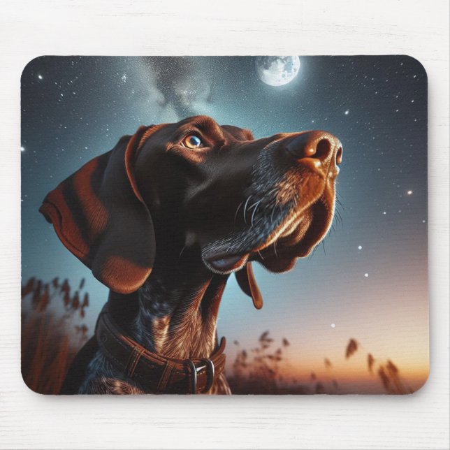 Deutscher Kurzstreckenläufer Mousepad (Vorne)