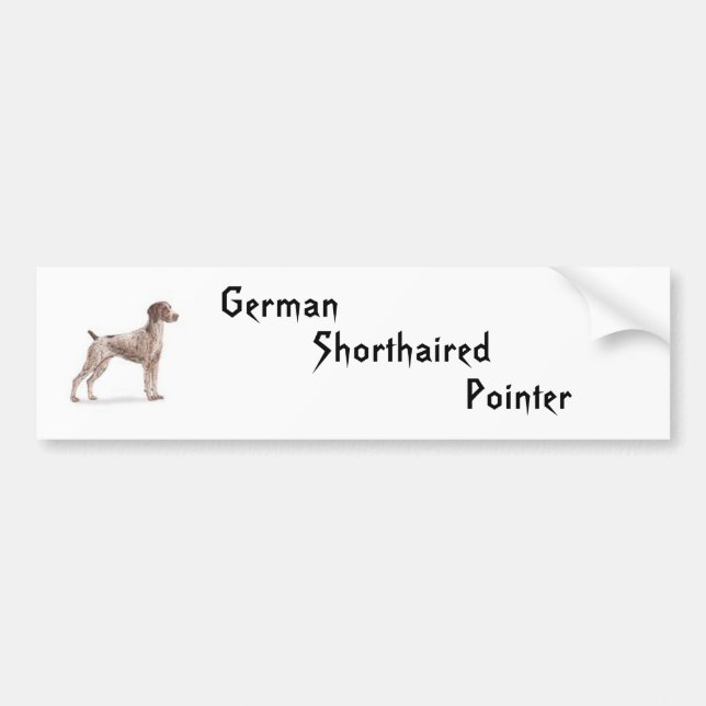 Deutscher Kurzzeiger Autoaufkleber (Vorne)