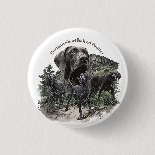 Deutscher Kurzzeiger Button