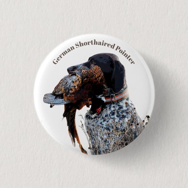 Deutscher Kurzzeiger Button (Vorderseite)