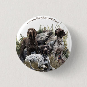 Deutscher Kurzzeiger Button