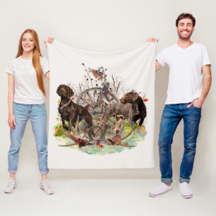 Deutscher Kurzzeiger Fleecedecke