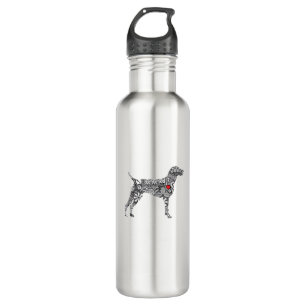 Deutscher Kurzzeiger GSP Hund Mama I Liebe hören Edelstahlflasche