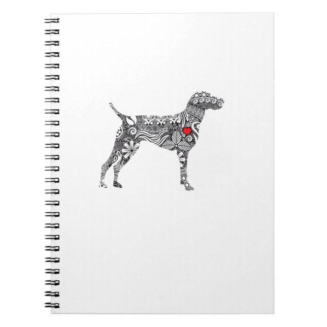 Deutscher Kurzzeiger GSP Hund Mama I Liebe hören Notizblock (Vorderseite)