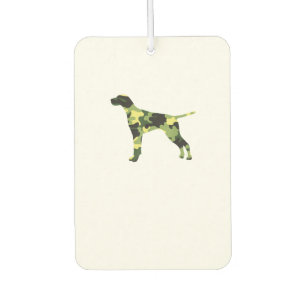 Deutscher Kurzzeiger _ Hund Camouflage Silhouette Autolufterfrischer