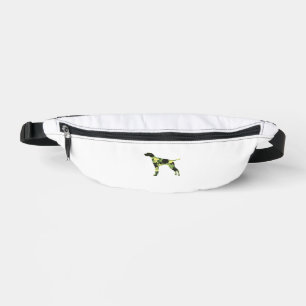 Deutscher Kurzzeiger _ Hund Camouflage Silhouette Bauchtasche