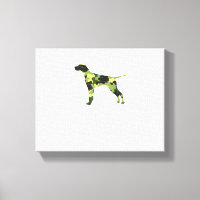 Deutscher Kurzzeiger _ Hund Camouflage Silhouette