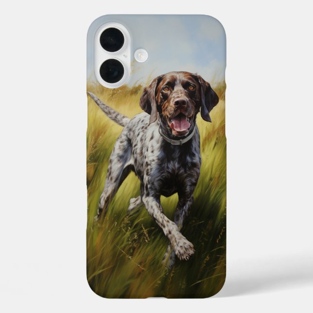 Deutscher Kurzzeiger iPhone 16 Plus Hülle (Rückseite)