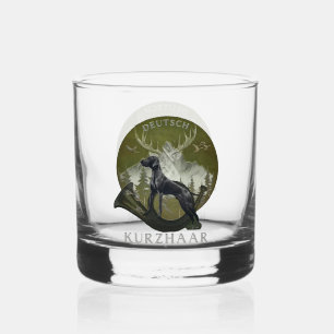 Deutscher Kurzzeiger , Jagdlogo Whiskyglas