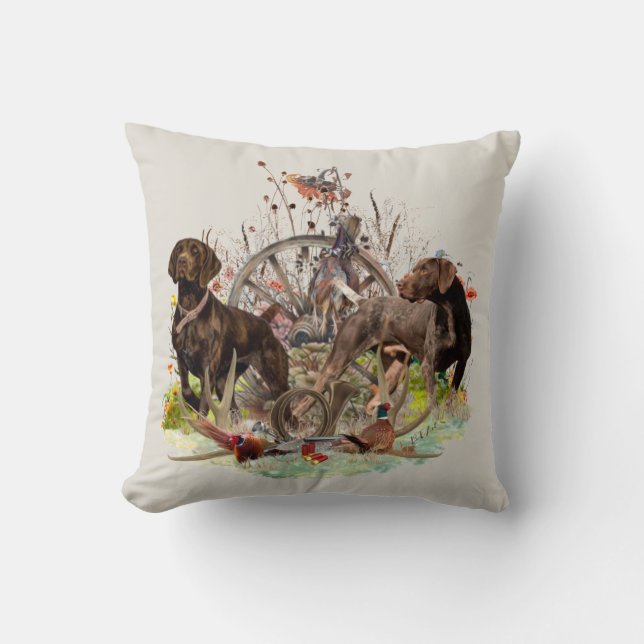 Deutscher Kurzzeiger Kissen (Vorderseite)