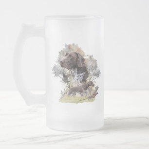 Deutscher Kurzzeiger Mattglas Bierglas