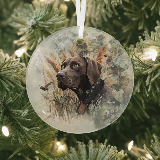 Deutscher Kurzzeiger Ornament Aus Glas (InSitu)