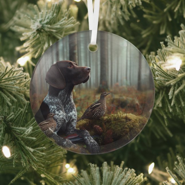 Deutscher Kurzzeiger Ornament Aus Glas (InSitu)