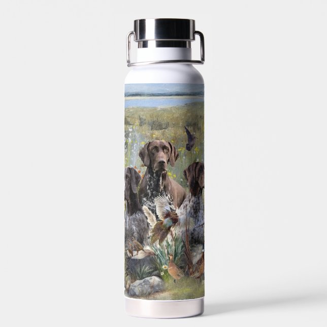 Deutscher Kurzzeiger Trinkflasche (Rückseite)