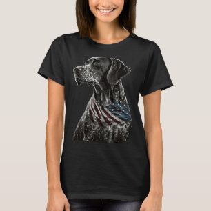 Deutscher Kurzzeitpointer 4. Juli APS Mama Vater T-Shirt