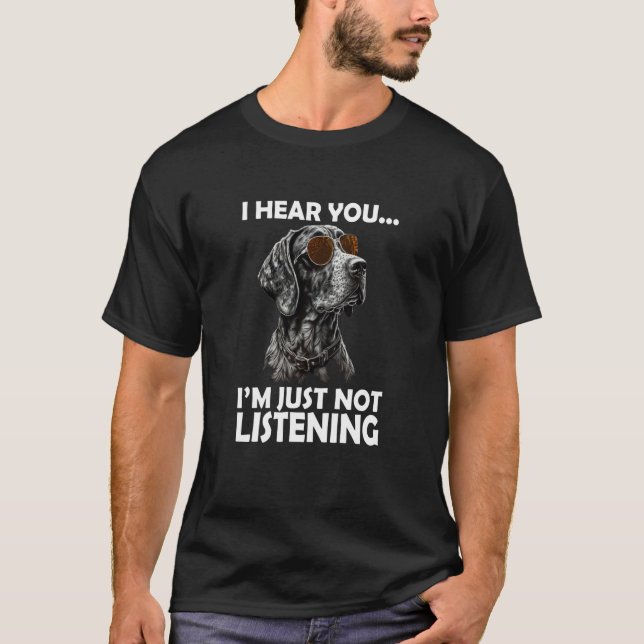 Deutscher Kurzzeitpointer APS Mama Vater 6 T-Shirt (Vorderseite)