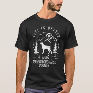 Deutscher Langhaariger Pointer Life Bessere Mama V T-Shirt