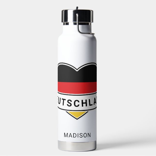 Deutscher Liebe individuelle Name Trinkflasche (Links)