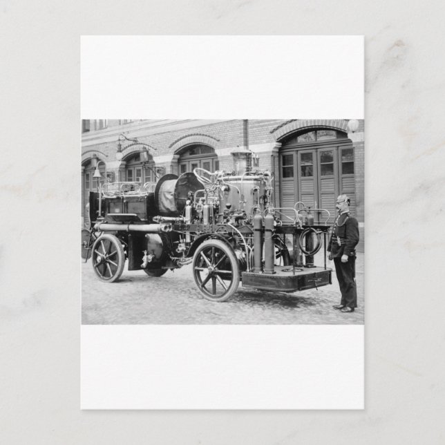 Deutscher Motor gegen Feuer, Anfang der 1900er Jah Postkarte (Vorderseite)