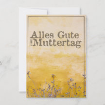 Deutscher Muttertag auf der Wiese der Vintagen Blu
