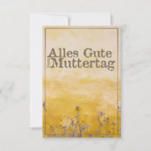 Deutscher Muttertag auf der Wiese der Vintagen Blu