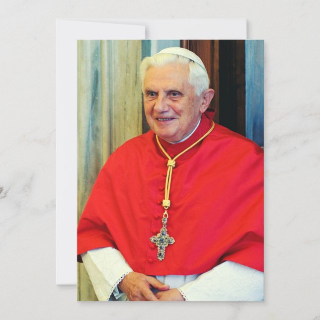 Deutscher Papst Benedict Dankeskarte (Vorderseite)