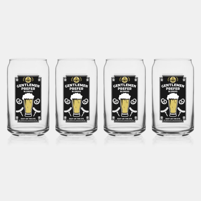 Deutscher Pilsner Beer und Wurst Dosenglas (Vorderseite)