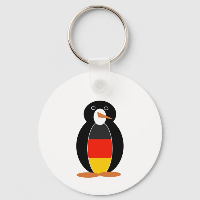 Deutscher Pinguin — Deutscher Pinguin Schlüsselanhänger (Vorderseite)