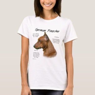 Deutscher Pinscher Geschichtsentwurf T-Shirt