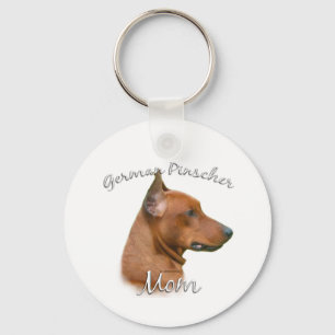 Deutscher Pinscher Mama 2 Schlüsselanhänger