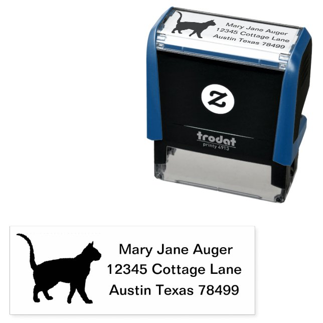 Deutscher Rex Cat Personalisiert Permastempel (Beispiel)