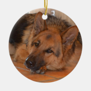 Deutscher Schäfer ~ Entwurf Stella Keramik Ornament