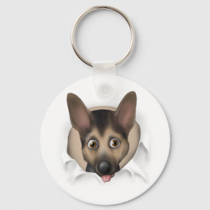 Deutscher Schäferbücher Schlüsselanhänger