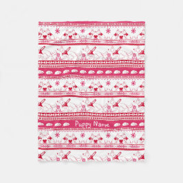 Deutscher Schäferführer Dog Tale Red anpassen Fleecedecke