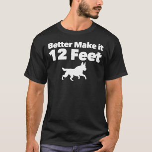 Deutscher Schäferhund, 3,5 Meter sozialer Distanzh T-Shirt