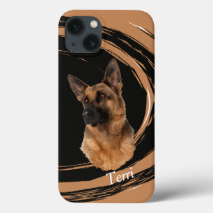 Deutscher Schäferhund Abstrakt Swirl Case-Mate iPh iPhone Hülle