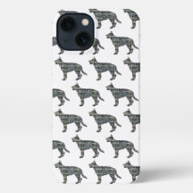 Deutscher Schäferhund Alsatian Dog Silhouette Grid