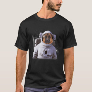 Deutscher Schäferhund Astronaut Tief Im Weltraum K T-Shirt