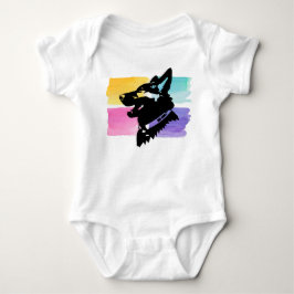 Deutscher Schäferhund Baby Bodysuit Colorful Baby Strampler